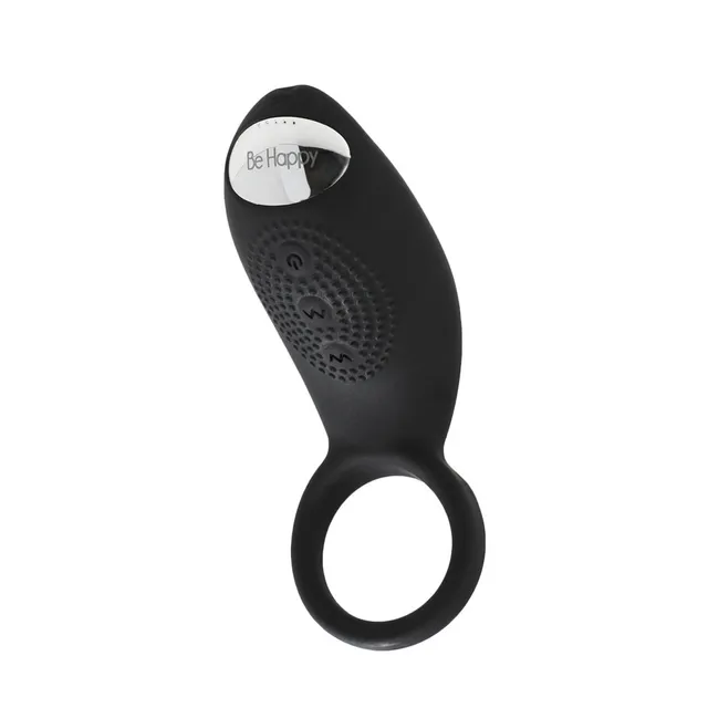 be-happy-liaison-anneau-vibrant-rechargeable-noir image 1