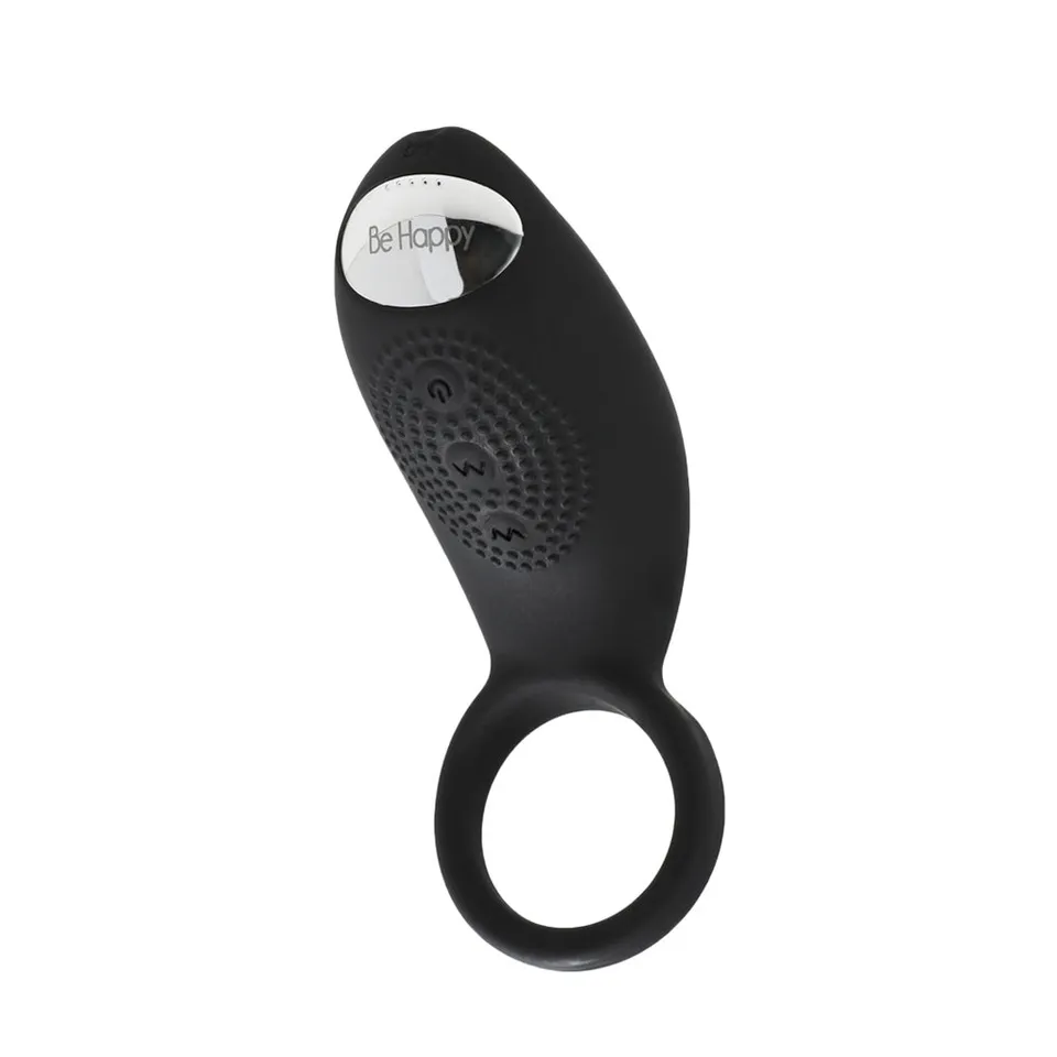 be-happy-liaison-anneau-vibrant-rechargeable-noir image 1