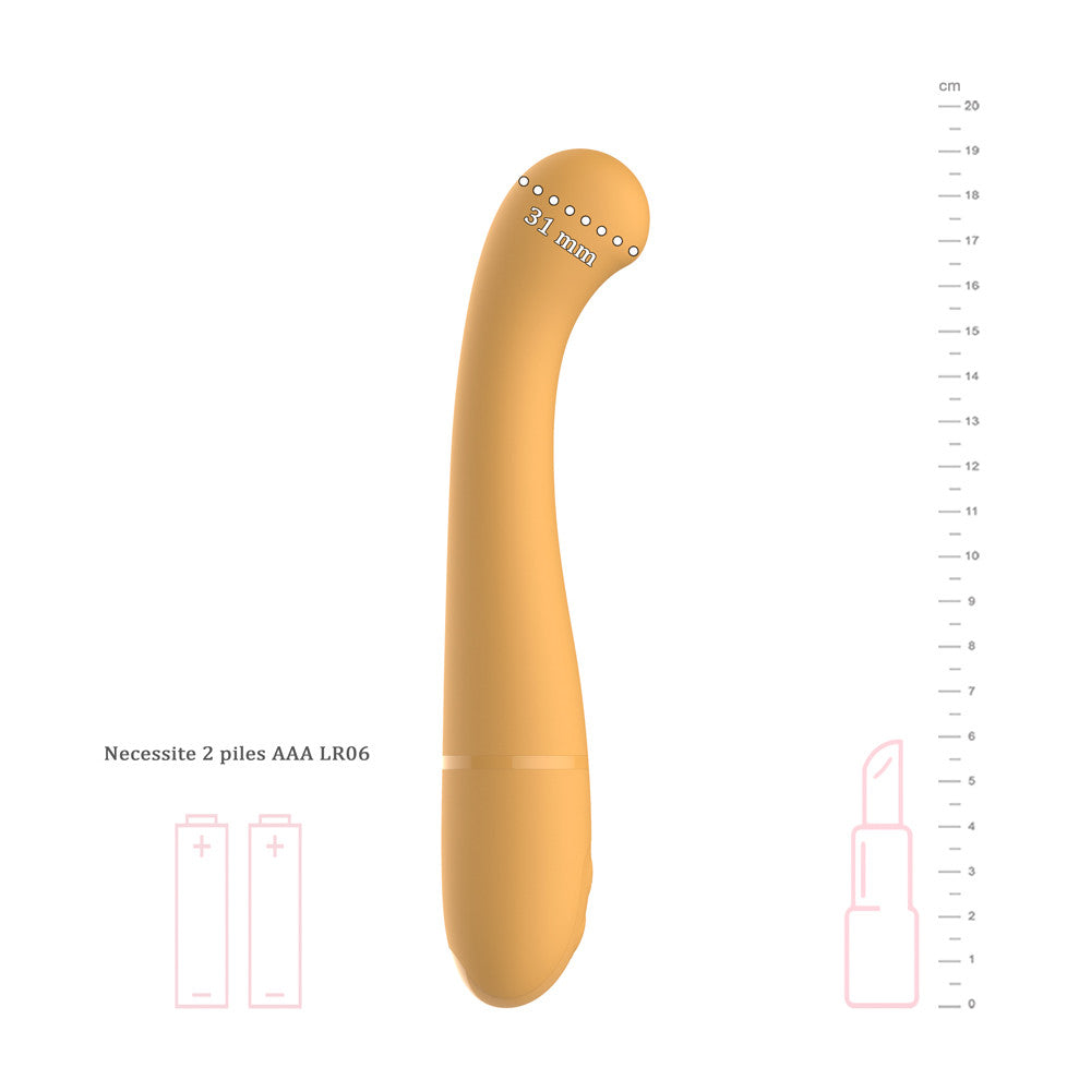 be-happy-tincelle-vibromasseur-point-g-orange-piles image 6