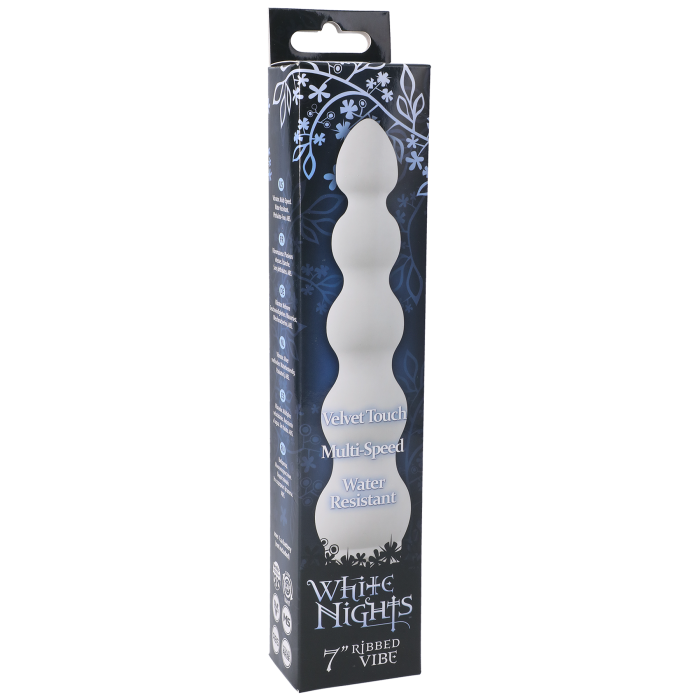 doc-johnson-white-nights-vibromasseur-nervur-18-cm-blanc image 2