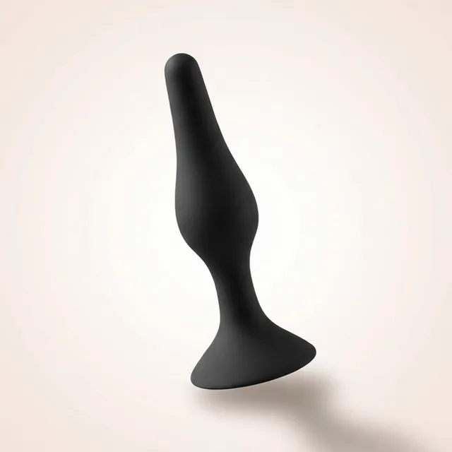 be-happy-tentation-plug-anal-ventouse-silicone-taille-s-noir image 1