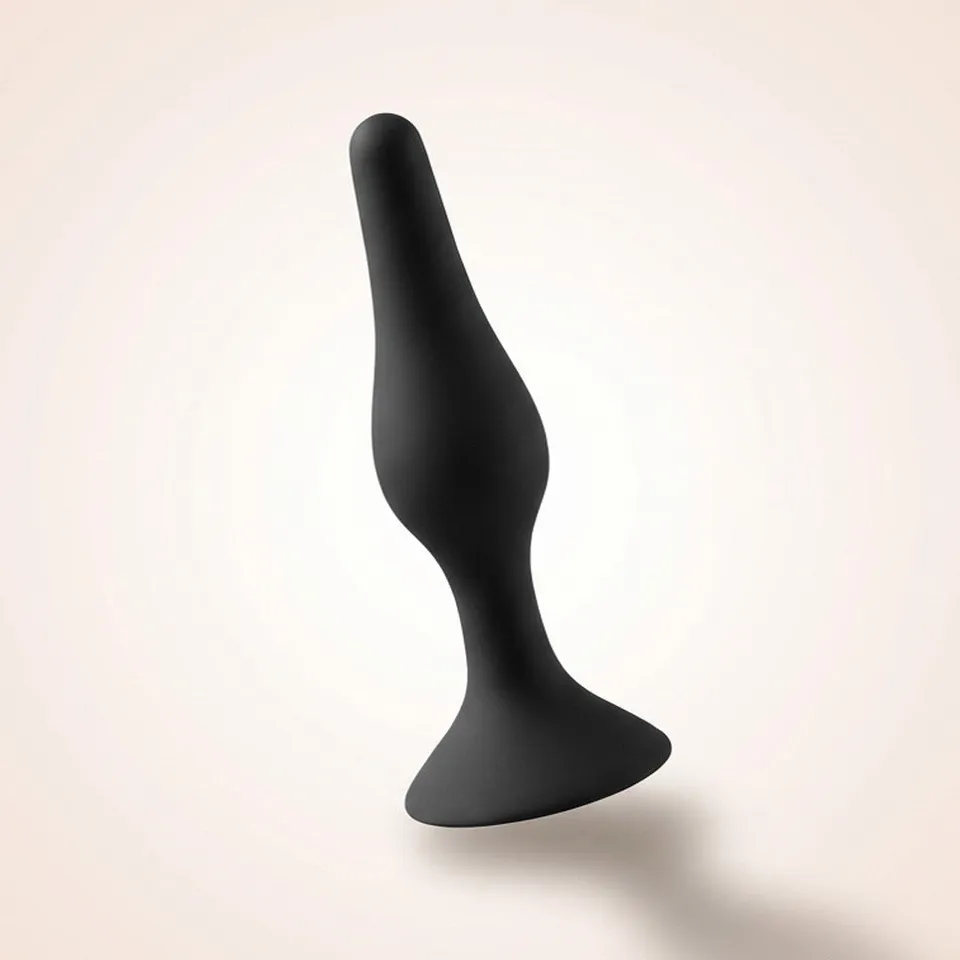 be-happy-tentation-plug-anal-ventouse-silicone-taille-s-noir image 1