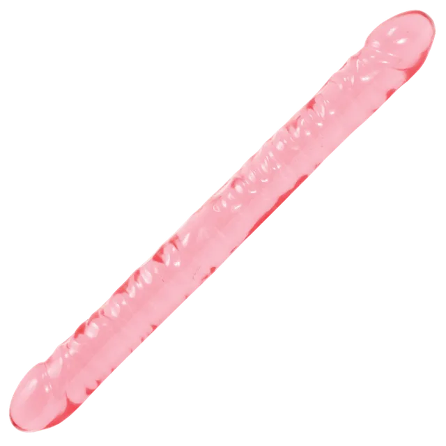 doc-johnson-crystal-jellies-gode-double-45-cm-rose image 1