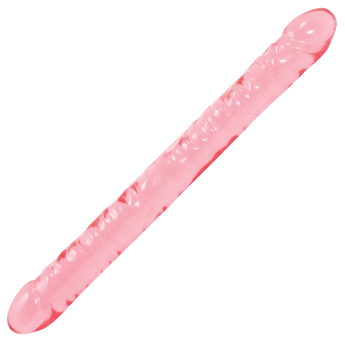 doc-johnson-crystal-jellies-gode-double-45-cm-rose image 1