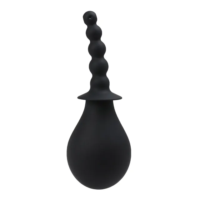 be-happy-sextoy-anal-grande-poire-de-lavement-anal-ondul-e-noire image 1