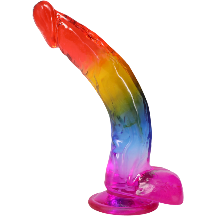 doc-johnson-crystal-jellies-gode-r-aliste-rainbow-24-cm image 1