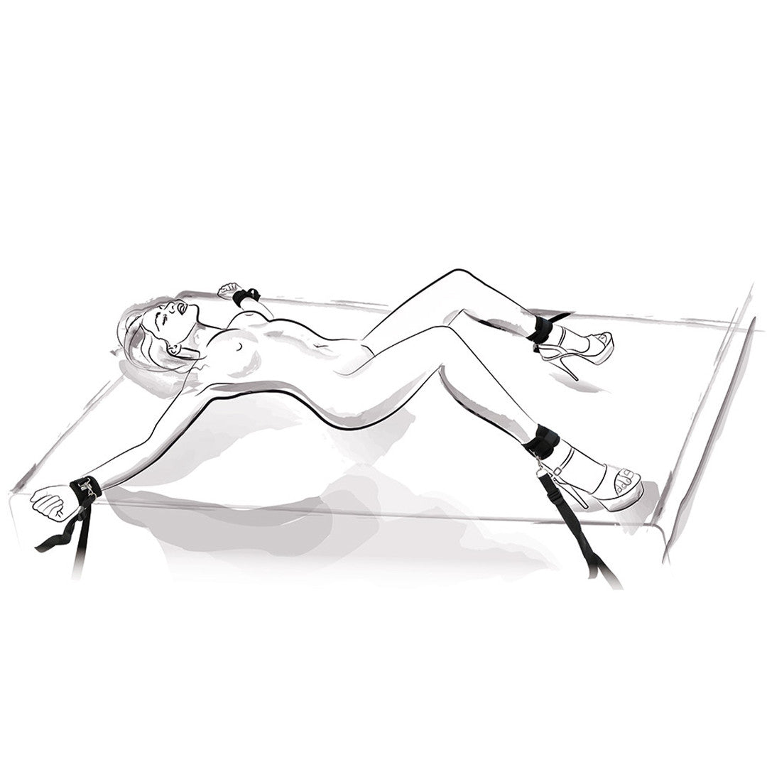be-happy-set-attaches-de-lit-menottes-noir image 4