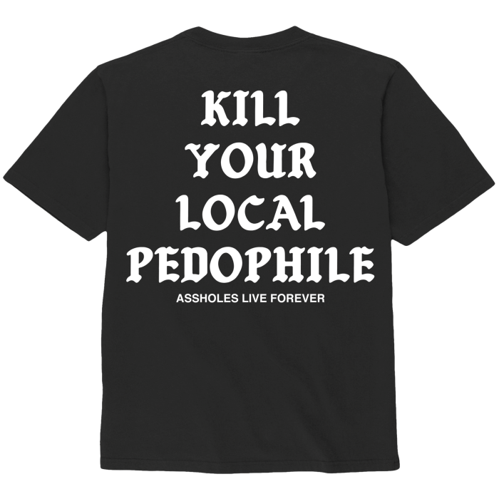 assholes-live-forever-t-shirt-noir-coton-taille-s image 2