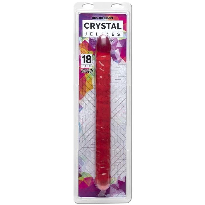 doc-johnson-crystal-jellies-gode-double-45-cm-rose image 2