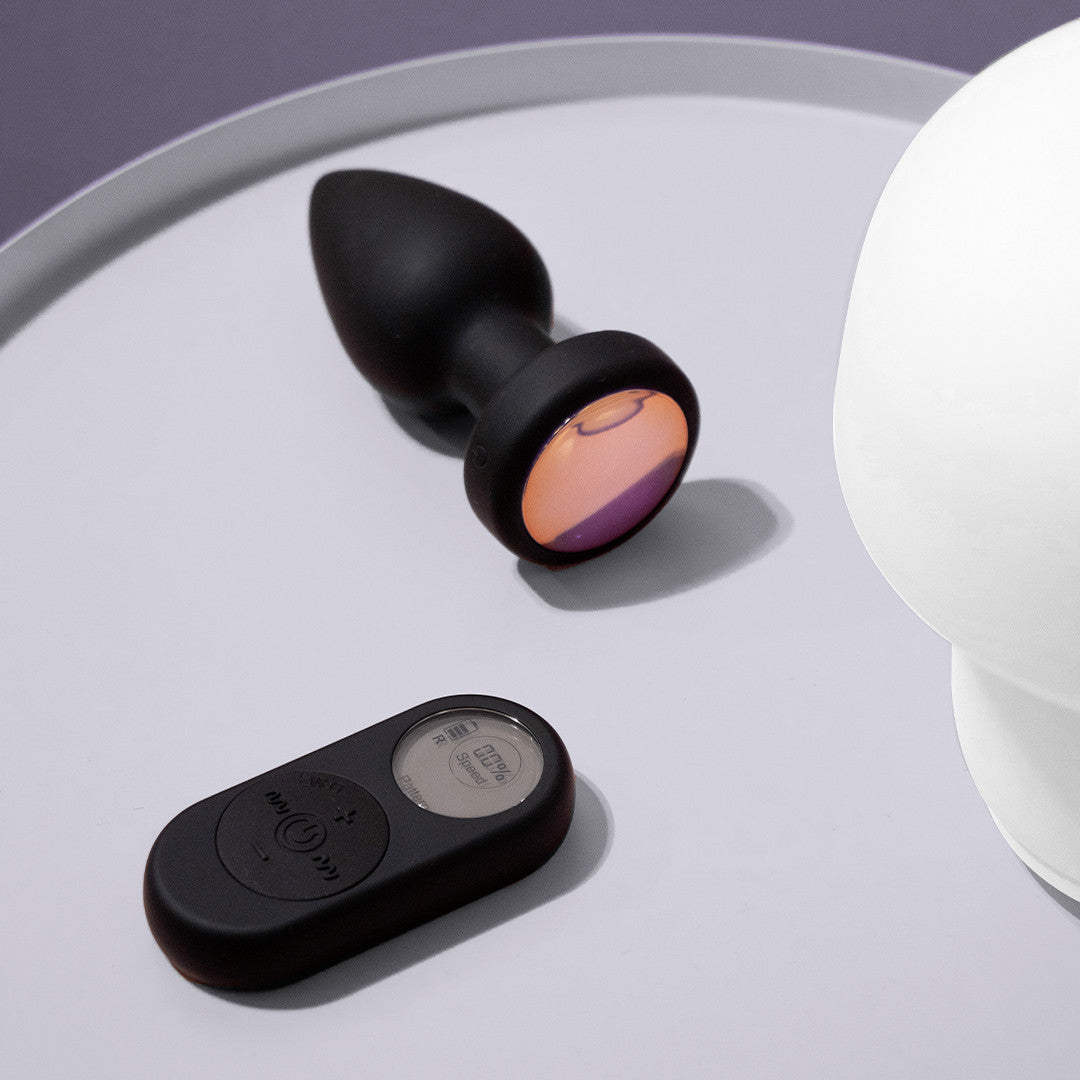 be-happy-halo-plug-anal-vibrant-t-l-command-noir-lumineux image 3