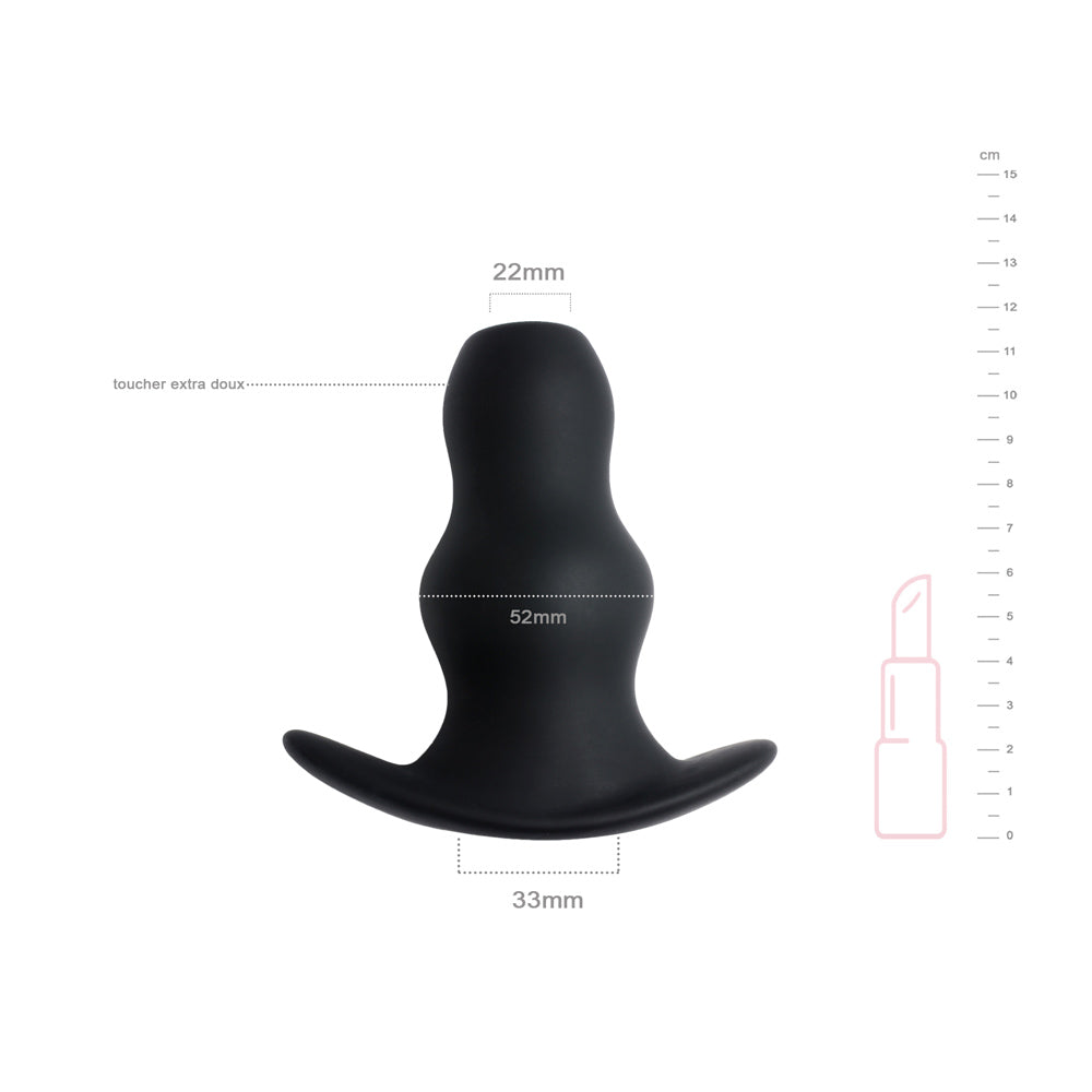 be-happy-grand-corridor-plug-anal-tunnel-noir-silicone image 2