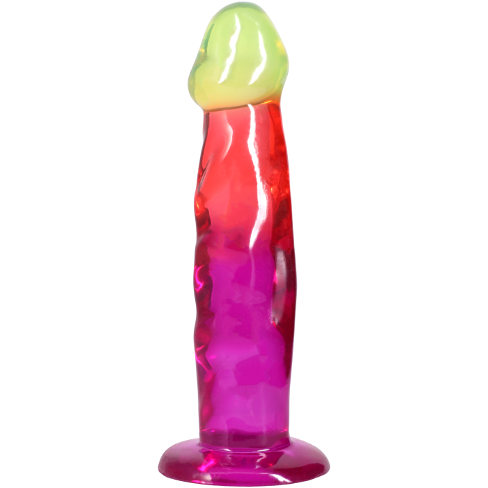 doc-johnson-crystal-jellies-7-5-inch-gode-rainbow-souple image 1